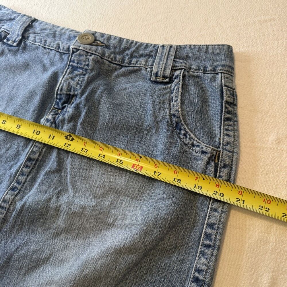 VTG Hydraulic Denim Blue Jean Slit Skirt Size 13/14Y2K Preppy Grunge Hipster - Picture 4 of 9